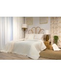 Narzuta velvet 170x210 Luna 2 biała/złota Eurofirany