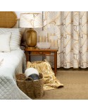 Narzuta velvet 170x210 Luna 2 biała/złota Eurofirany