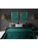 Narzuta velvet 260x280 Salwia 7 ciemnoturkusowa Eurofirany