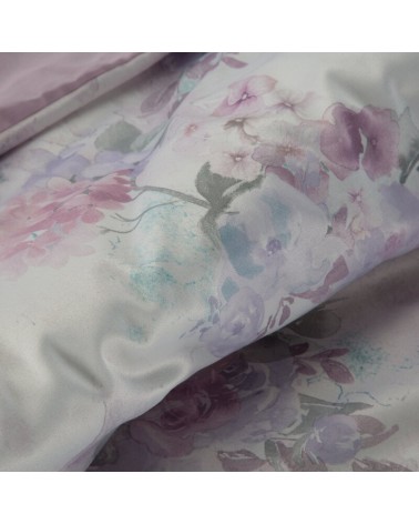 Pościel polycotton 140x200 + 1x70x80 Lea 03 biała/różowa Eurofirany