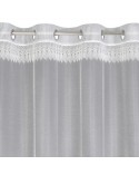 Firana z koronką 350x250 Sari 1 biała z przelotkami