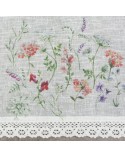 Zazdrostka z koronką 30x150 Sylwia biała/różowa