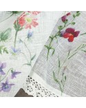 Zazdrostka z koronką 30x150 Sylwia biała/różowa