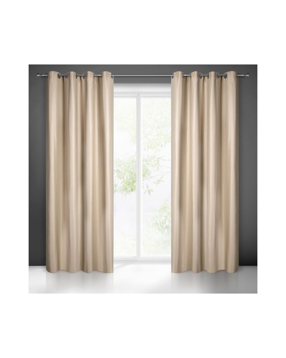 Zasłona 140x250 Aggie cappuccino z przelotkami