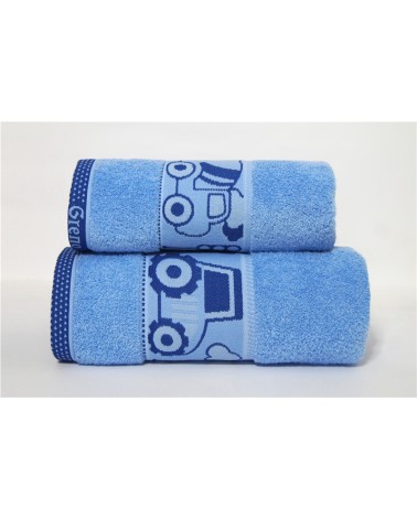 Ręcznik bawełna 50x70 Kids Autka niebieski Greno
