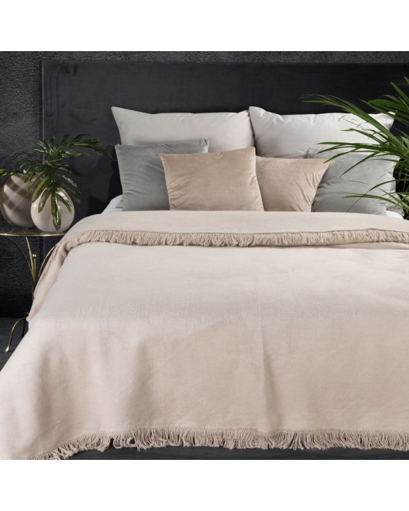 Koc bawełniany 150x200 beżowy Eurofirany