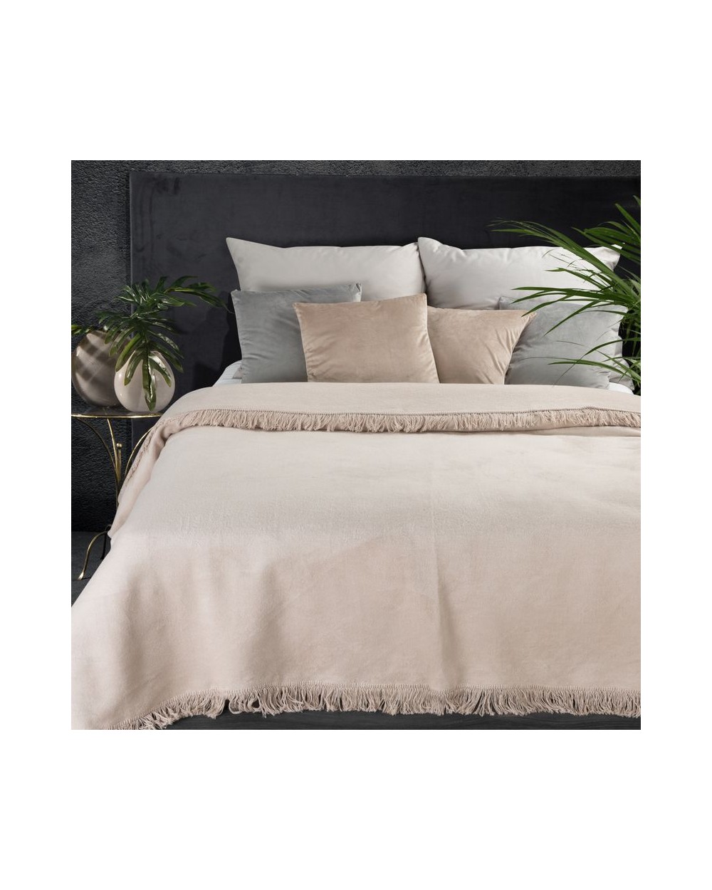 Koc bawełniany 150x200 beżowy Eurofirany