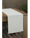 Bieżnik velvet 35x220 Blink 12 biały Eurofirany