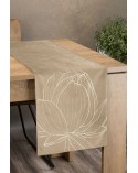 Bieżnik velvet 35x140 Blink 12 beżowy Eurofirany
