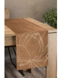 Bieżnik velvet 35x140 Blink 12 brązowy Eurofirany