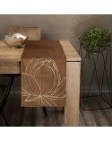Bieżnik velvet 35x140 Blink 12 brązowy Eurofirany