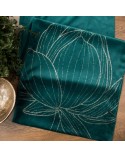 Bieżnik velvet 35x180 Blink 12 ciemnoturkusowy Eurofirany