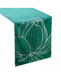 Bieżnik velvet 35x180 Blink 12 ciemnozielony Eurofirany