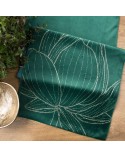 Bieżnik velvet 35x180 Blink 12 ciemnozielony Eurofirany