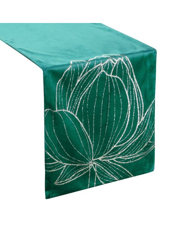 Bieżnik velvet 35x220 Blink 12 ciemnozielony Eurofirany Bieżnik velvet 35x220 Blink 12 ciemnozielony Eurofirany