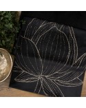 Bieżnik velvet 35x140 Blink 12 czarny Eurofirany