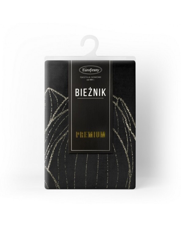 Bieżnik velvet 35x220 Blink 12 czarny Eurofirany Bieżnik velvet 35x220 Blink 12 czarny Eurofirany