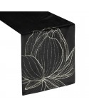 Bieżnik velvet 35x220 Blink 12 czarny Eurofirany