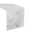 Bieżnik velvet 35x220 Blink 14 biały Eurofirany