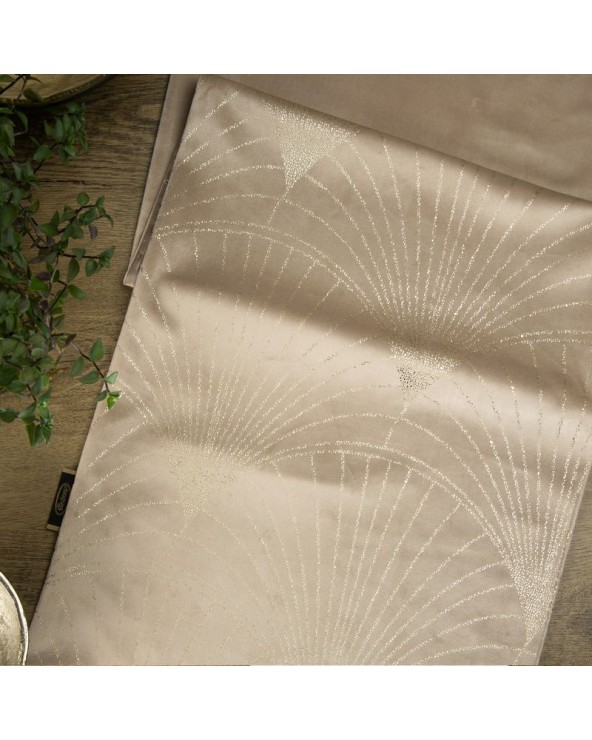 Bieżnik velvet 35x140 Blink 14 beżowy Eurofirany