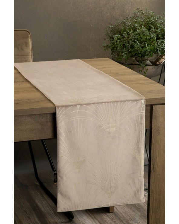 Bieżnik velvet 35x180 Blink 14 beżowy Eurofirany Bieżnik velvet 35x180 Blink 14 beżowy Eurofirany