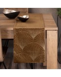 Bieżnik velvet 35x220 Blink 14 brązowy Eurofirany