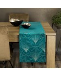 Bieżnik velvet 35x220 Blink 14 ciemnoturkusowy Eurofirany
