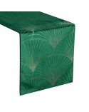 Bieżnik velvet 35x140 Blink 14 ciemnozielony Eurofirany