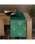 Bieżnik velvet 35x220 Blink 14 ciemnozielony Eurofirany