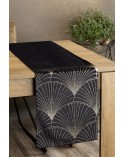 Bieżnik velvet 35x220 Blink 14 czarny Eurofirany