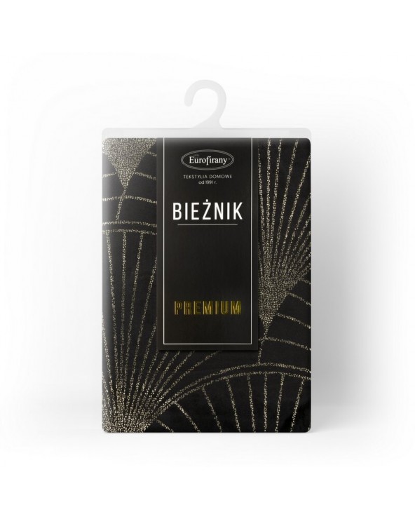 Bieżnik velvet 35x220 Blink 14 czarny Eurofirany Bieżnik velvet 35x220 Blink 14 czarny Eurofirany