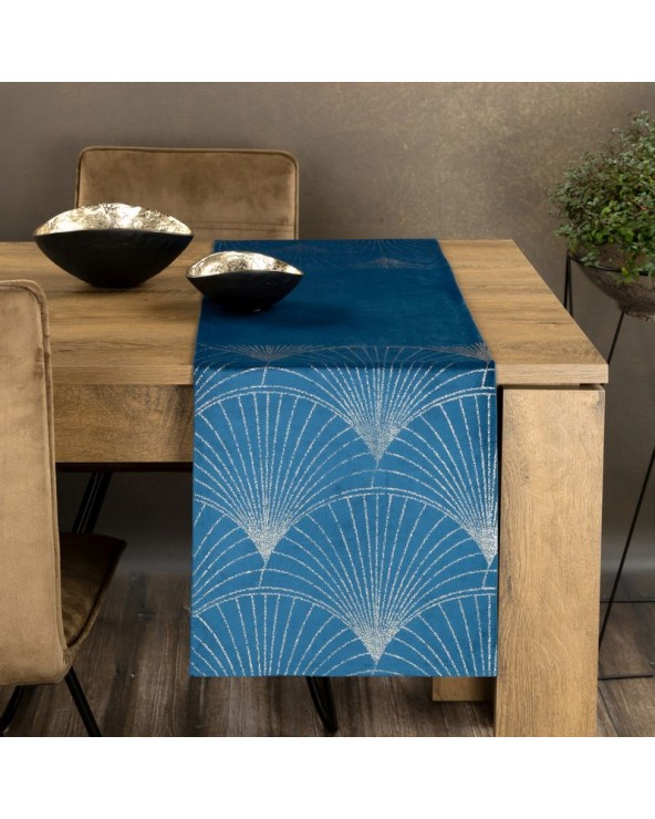 Bieżnik velvet 35x180 Blink 14 granatowy Eurofirany Bieżnik velvet 35x180 Blink 14 granatowy Eurofirany