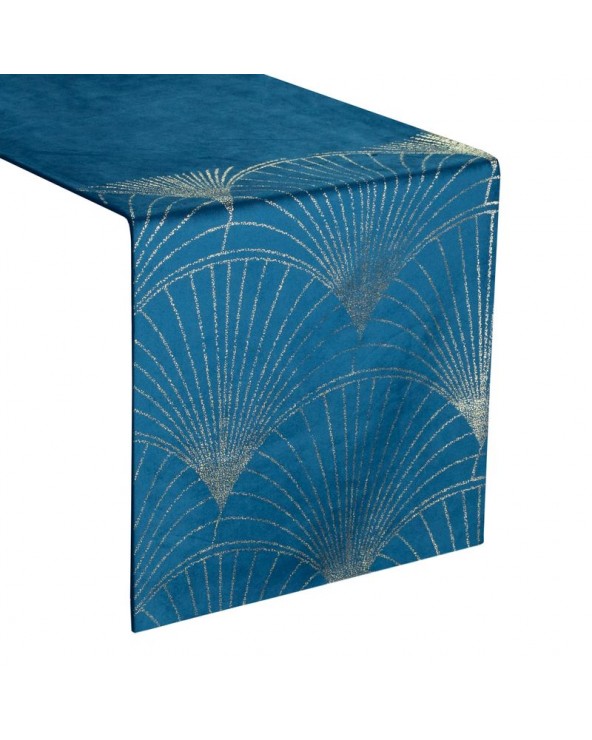 Bieżnik velvet 35x180 Blink 14 granatowy Eurofirany Bieżnik velvet 35x180 Blink 14 granatowy Eurofirany