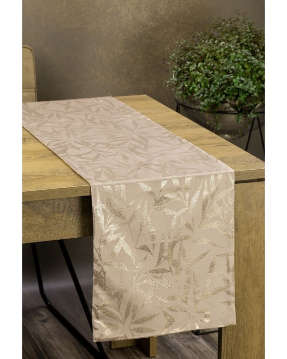 Bieżnik velvet 35x140 Blink 15 beżowy Eurofirany Bieżnik velvet 35x140 Blink 15 beżowy Eurofirany