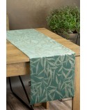 Bieżnik velvet 35x140 Blink 15 ciemnomiętowy Eurofirany