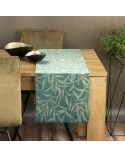 Bieżnik velvet 35x140 Blink 15 ciemnomiętowy Eurofirany