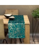 Bieżnik velvet 35x220 Blink 15 ciemnoturkusowy Eurofirany