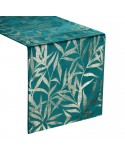 Bieżnik velvet 35x220 Blink 15 ciemnoturkusowy Eurofirany