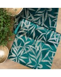 Bieżnik velvet 35x220 Blink 15 ciemnoturkusowy Eurofirany