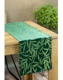 Bieżnik velvet 35x180 Blink 15 ciemnozielony Eurofirany