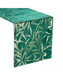Bieżnik velvet 35x220 Blink 15 ciemnozielony Eurofirany