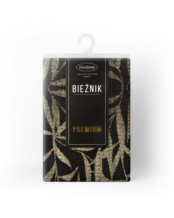 Bieżnik velvet 35x140 Blink 15 czarny Eurofirany