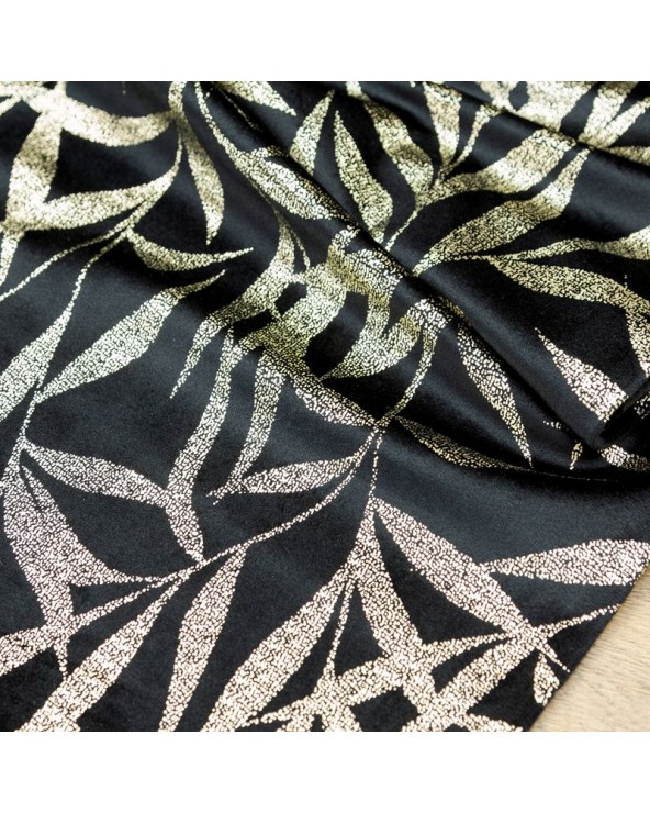 Bieżnik velvet 35x140 Blink 15 czarny Eurofirany