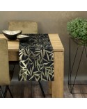 Bieżnik velvet 35x220 Blink 15 czarny Eurofirany