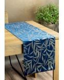 Bieżnik velvet 35x140 Blink 15 granatowy Eurofirany