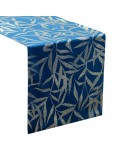 Bieżnik velvet 35x140 Blink 15 granatowy Eurofirany
