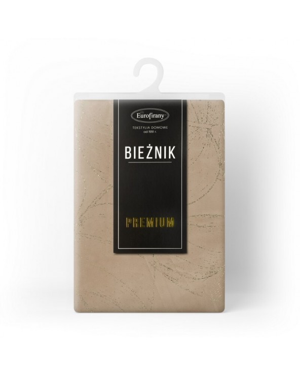 Bieżnik velvet 35x140 Blink 16 beżowy Eurofirany