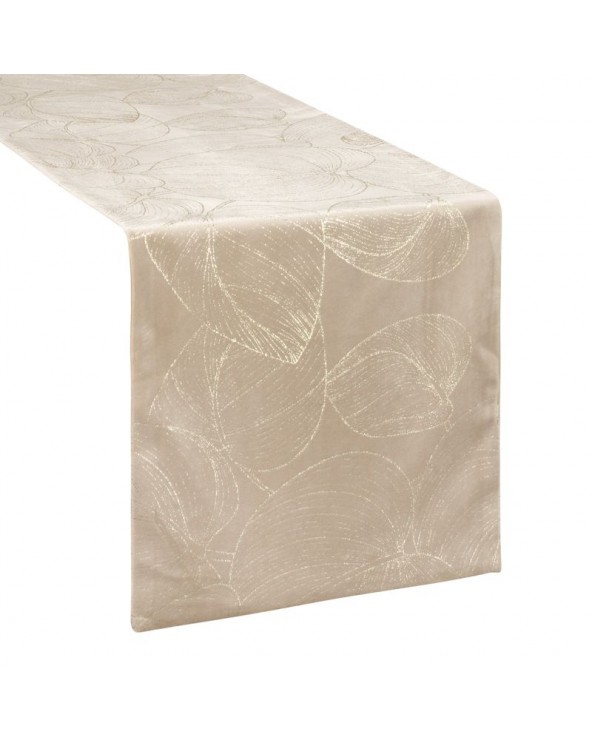 Bieżnik velvet 35x140 Blink 16 beżowy Eurofirany