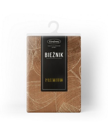 Bieżnik velvet 35x140 Blink 16 brązowy Eurofirany