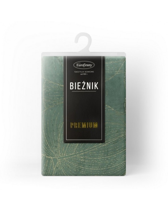 Bieżnik velvet 35x140 Blink 16 ciemnomiętowy Eurofirany